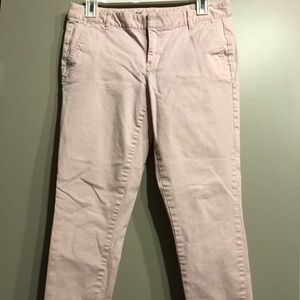 Gap Skinny Leg Pink Khakis